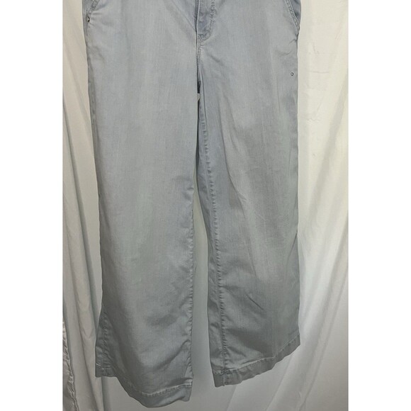 Guess USA Zoya Wide Leg Crop Jeans Light Wash  Size 26 - Picture 6 of 10